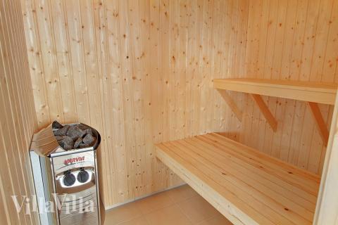 Nyt varmen i badstuen i luksushus nr. 306 til 16 personer