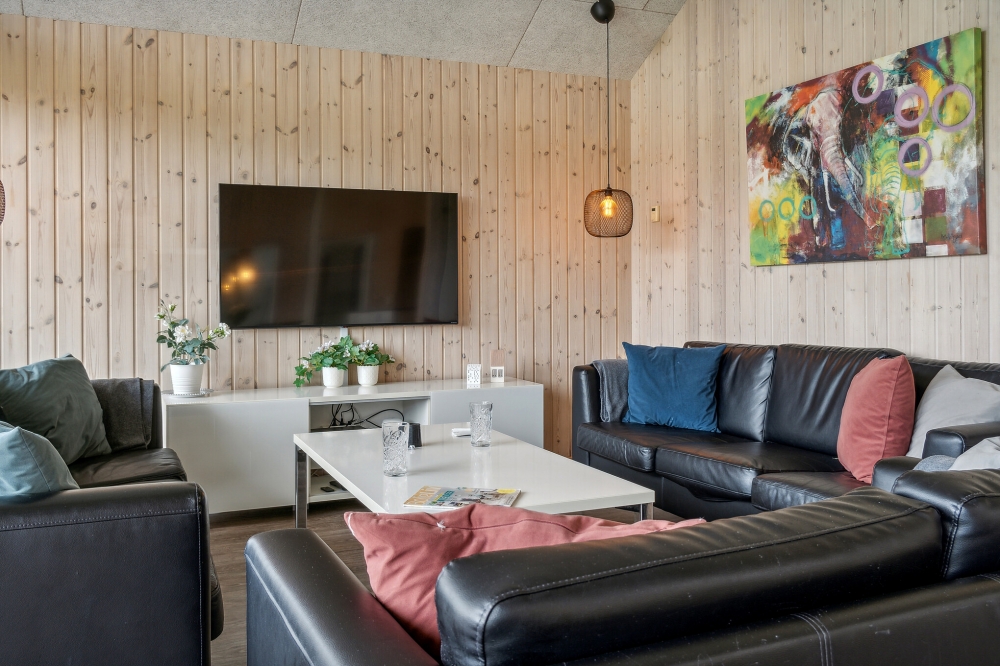 Sofakroken i luksushus nr. 306 i Lolland/Falster/Møn.