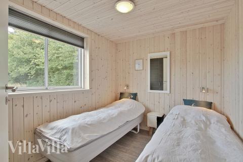 Et av de 7 soverommene i luksushus nr. 308 i Fyn og øyer.