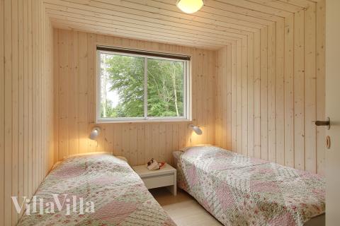 Et av de 5 soverommene i luksushus nr. 309 i Nordsjælland.