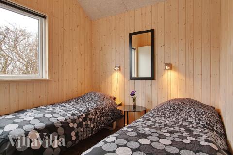 Et av de 6 soverommene i luksushus nr. 310 i Fyn og øyer.