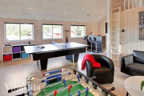 Luksushus nr. 311 til 18 personer tilbyr et stort aktivitetsrom med bl.a. biljard og dart