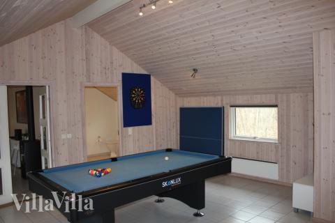 Luksushus nr. 303 til 16 personer tilbyr et stort aktivitetsrom med bl.a. biljard og dart