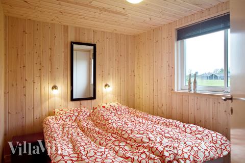 Et av de 7 soverommene i luksushus nr. 313 i Vestjylland.
