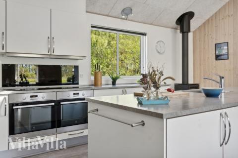 Kjøkkenet i luksushus nr. 314 er godt innrettet.