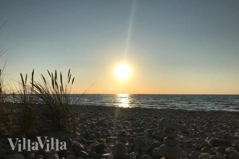 Stranden nær luksushus nr. 321.