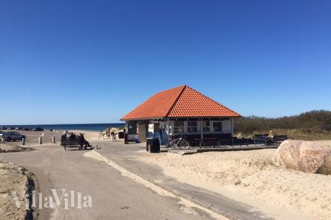 Den flotte stranden nær luksushus nr. 323 ved Nordsjælland.