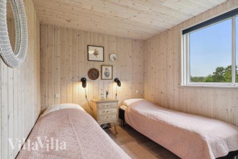 Et av de 6 soverommene i luksushus nr. 323 i Nordsjælland.