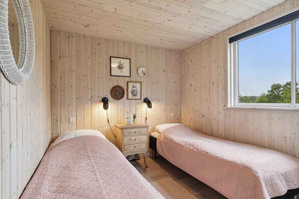 Et av de 6 soverommene i luksushus nr. 323 i Nordsjælland.