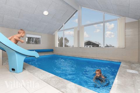 Det flotte bassenget i luksushus nr. 327 til 14 personer