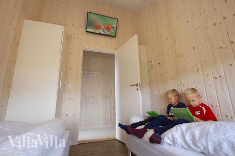 Et av de 5 soverommene i luksushus nr. 327 i Fyn og øyer.