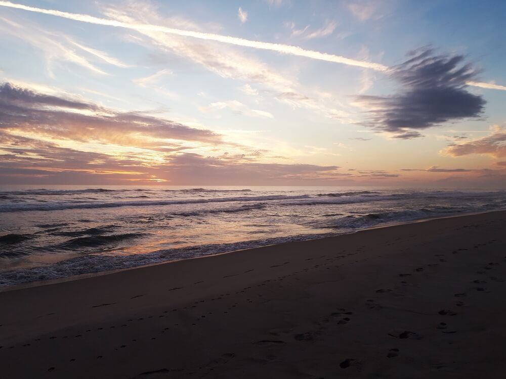Den flotte stranden nær luksushus nr. 328 ved Vestjylland.
