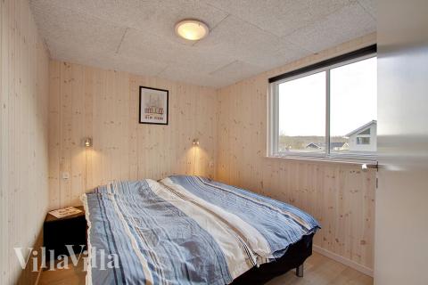 Et av de 6 soverommene i luksushus nr. 334 i Østjylland.