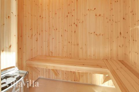 Nyt varmen i badstuen i luksushus nr. 335 til 24 personer