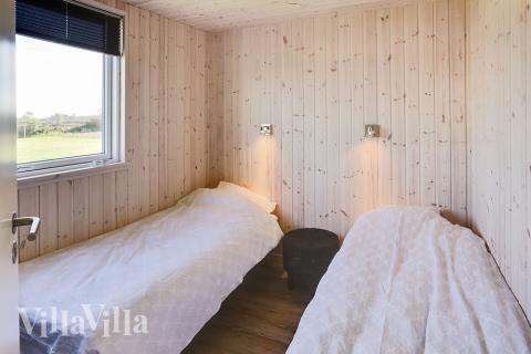 Et av de 8 soverommene i luksushus nr. 340 i Fyn og øyer.