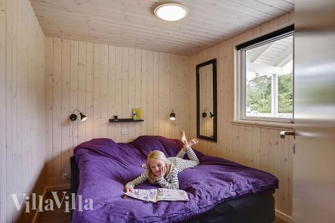 Et av de 8 soverommene i luksushus nr. 346 i Nordsjælland.