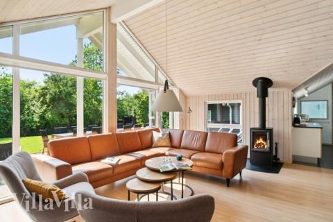 Sofakroken i luksushus nr. 352 i Nordsjælland.