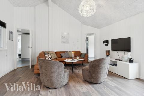 Sofakroken i luksushus nr. 351 i Nordsjælland.