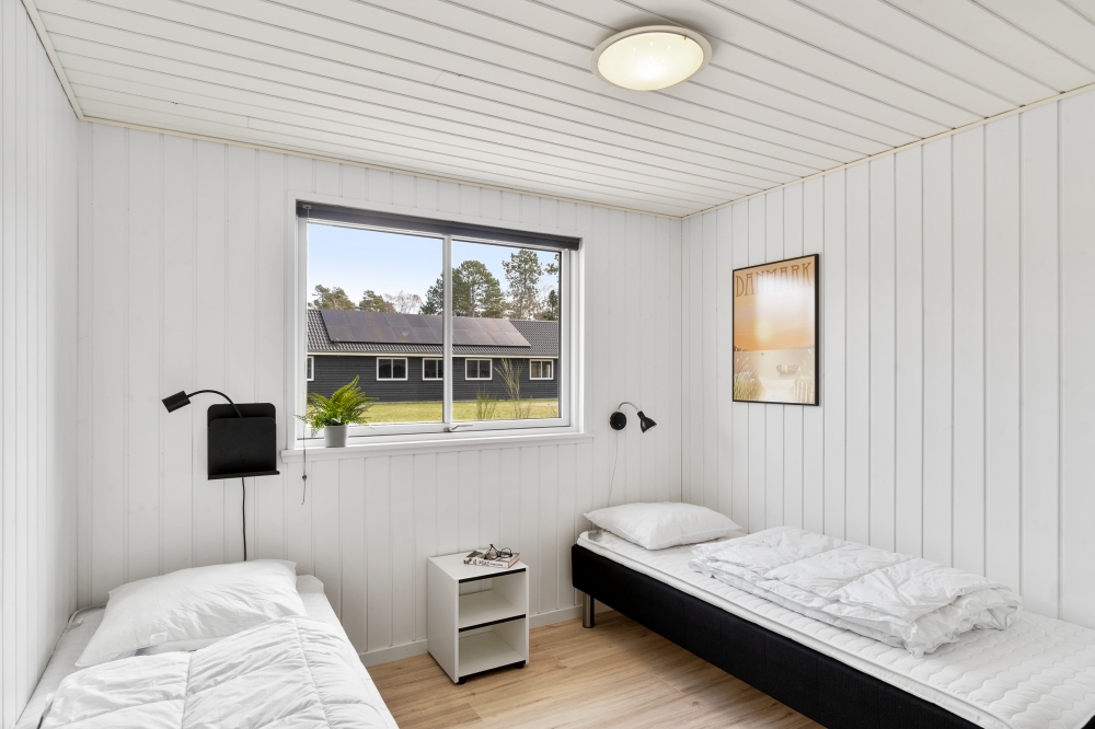 Et av de 9 soverommene i luksushus nr. 350 i Nordsjælland.