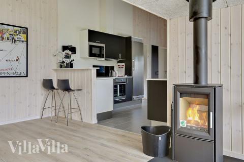 Kjøkkenet i luksushus nr. 349 er godt innrettet.