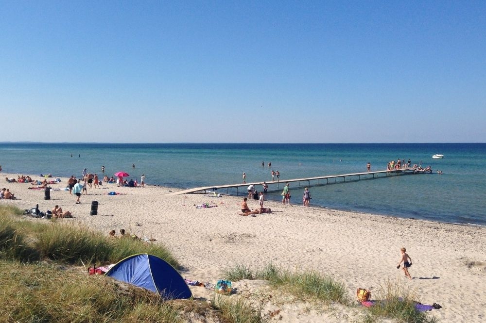 Stranden nær luksushus nr. 356.