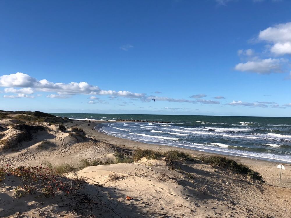 Den flotte stranden nær luksushus nr. 361 ved Nordsjælland.
