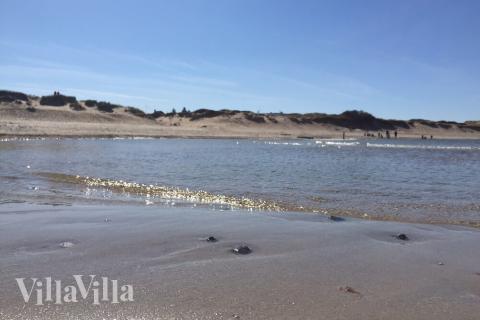 Den flotte stranden nær luksushus nr. 362 ved Nordsjælland.