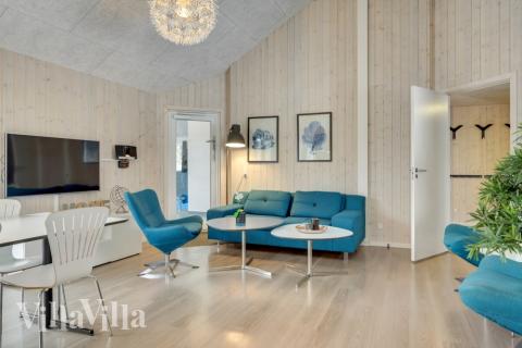 Sofakroken i luksushus nr. 362 i Nordsjælland.