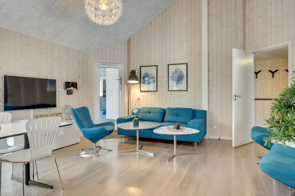 Sofakroken i luksushus nr. 362 i Nordsjælland.