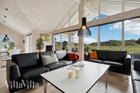 Sofakroken i luksushus nr. 363 i Vestjylland.