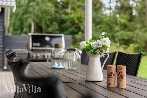 Stor terrasse i luksushus nr. 365 i Nordsjælland.