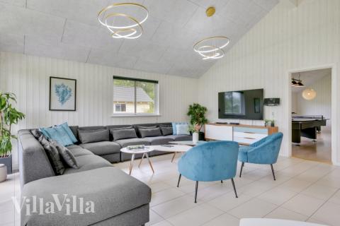 Sofakroken i luksushus nr. 365 i Nordsjælland.