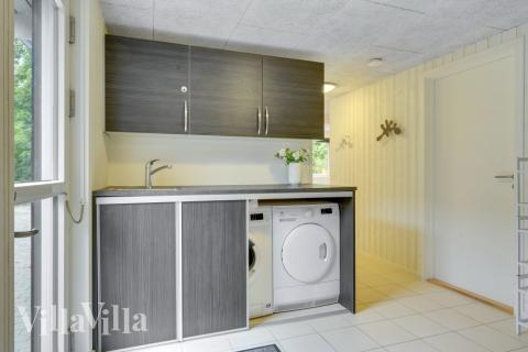 Det romslige inngangspartiet til luksushus nr. 365 i Nordsjælland