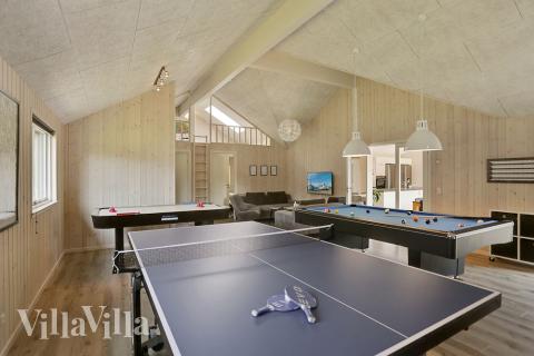 Luksushus nr. 369 til 20 personer tilbyr et stort aktivitetsrom med bl.a. biljard og dart