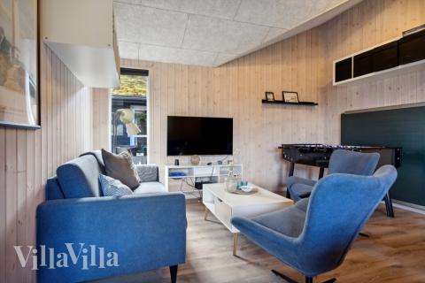 Konkurrer i feriehusets aktivitetsrom når dere besøker luksushus nr. 371 i Vestjylland.