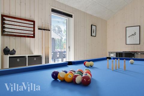 Aktivitetsrom i luksushus nr. 374 med 8 soverom og plass til 22 personer.