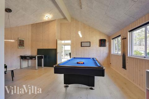 Luksushus nr. 384 til 20 personer tilbyr et stort aktivitetsrom med bl.a. biljard og dart