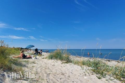 Den flotte stranden nær luksushus nr. 380 ved Østjylland.
