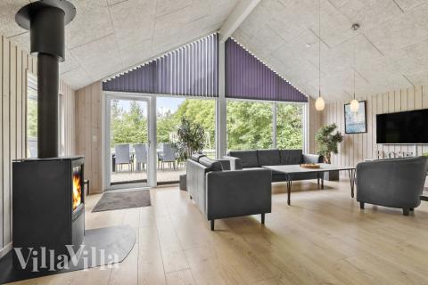 Sofakroken i luksushus nr. 380 i Østjylland.