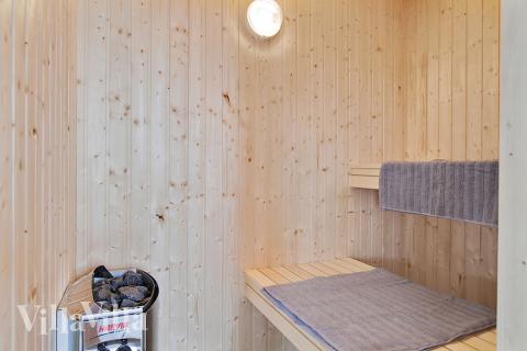 Nyt varmen i badstuen i luksushus nr. 710 til 18 personer