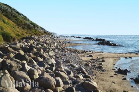 Stranden nær luksushus nr. 395.