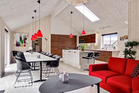 Luksushus nr. 715 har et flott oppholdsrom.