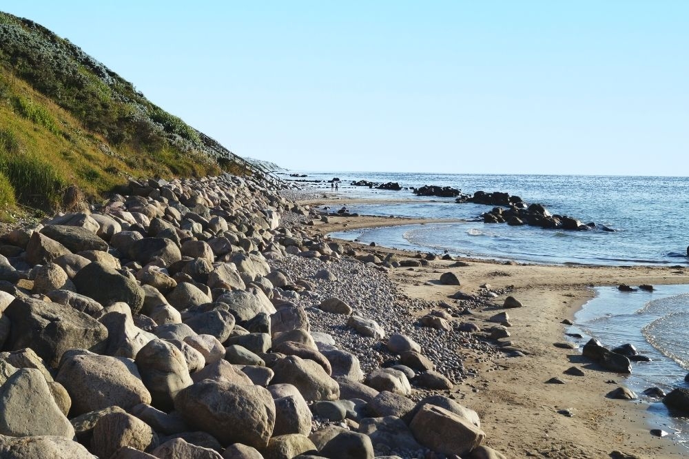 Stranden nær luksushus nr. 397.