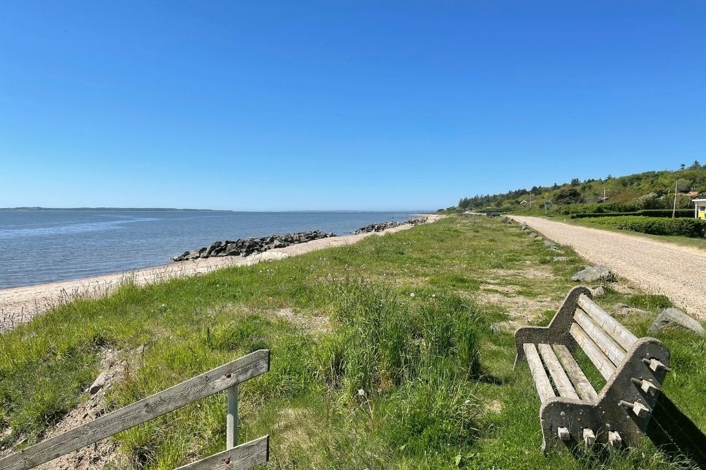 Stranden nær luksushus nr. 405.