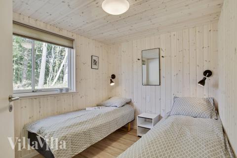 Et av de 9 soverommene i luksushus nr. 406 i Nordsjælland.