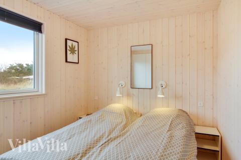Et av de 7 soverommene i luksushus nr. 407 i Vestjylland.