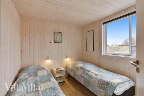 Et av de 7 soverommene i luksushus nr. 408 i Nordjylland.