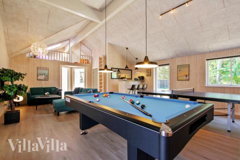 Konkurrer i feriehusets aktivitetsrom når dere besøker luksushus nr. 410 i Nordsjælland.