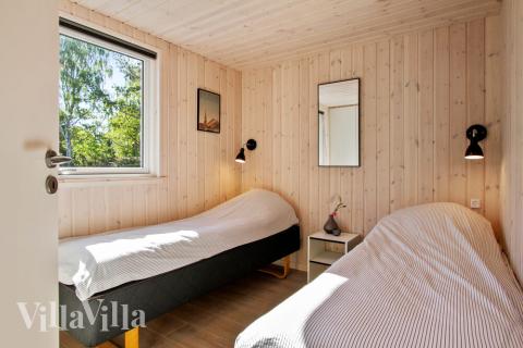 Et av de 8 soverommene i luksushus nr. 410 i Nordsjælland.