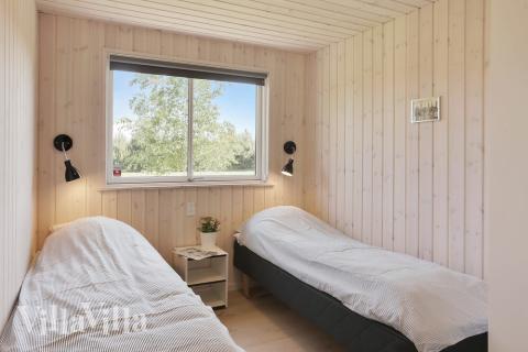 Et av de 7 soverommene i luksushus nr. 413 i Lolland/Falster/Møn.